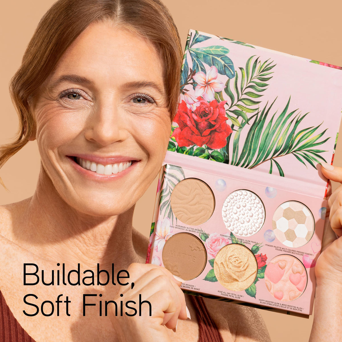 Close-up of Physicians Formula All-Star Face Palette with bronzer and blush