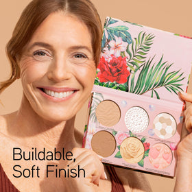 Close-up of Physicians Formula All-Star Face Palette with bronzer and blush