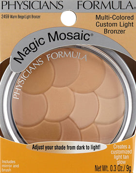 Close-up of Physicians Formula Magic Mosaic Bronzer Palette showing texture