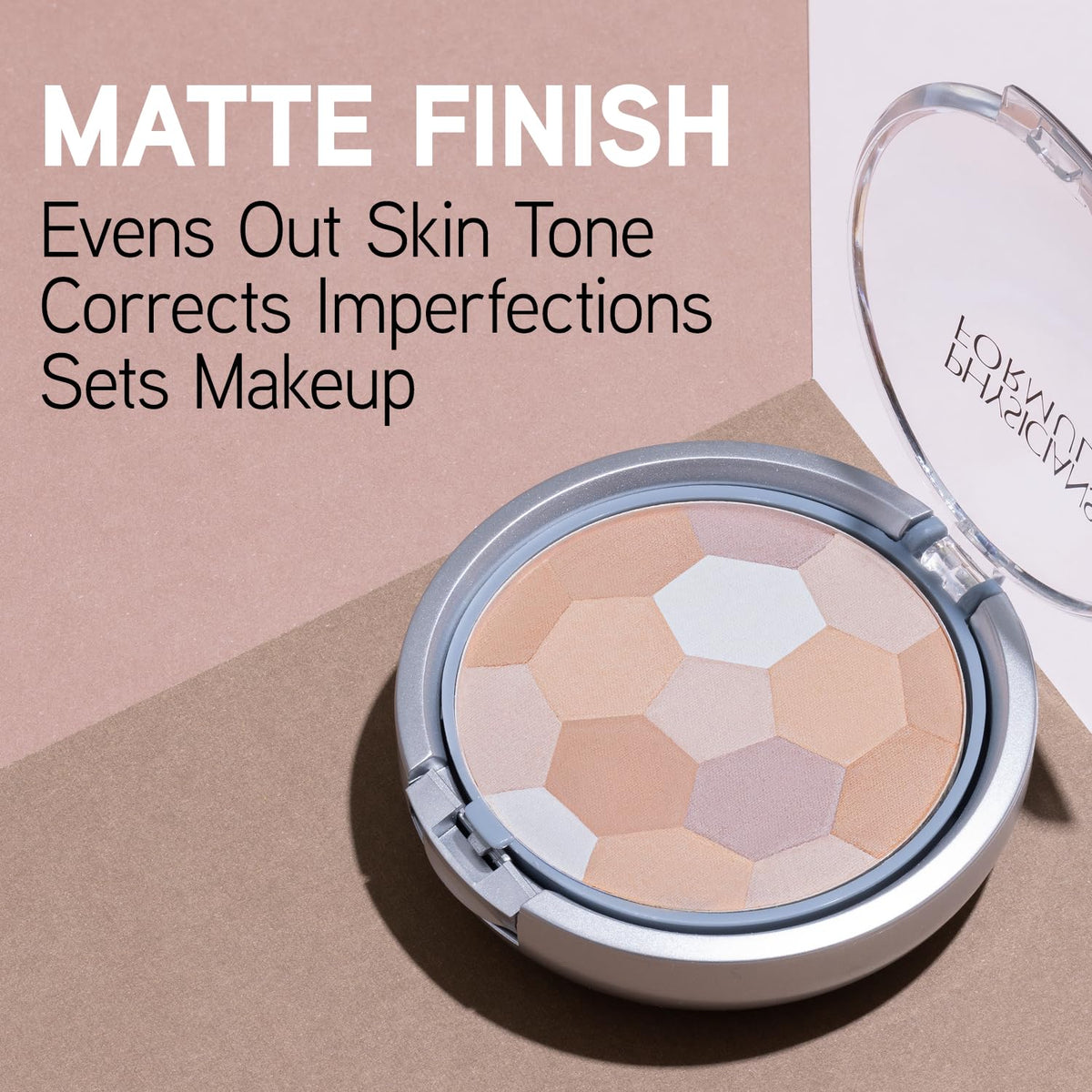 Close-up of Physicians Formula Multi-Coloured Setting Powder Palette showing colour blend