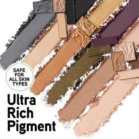 Close-up of Physicians Formula Murumuru Butter Eyeshadow Palette swatches