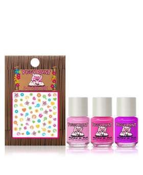 Close-up of Piggy Paint Nail Polish bottle with vibrant colour