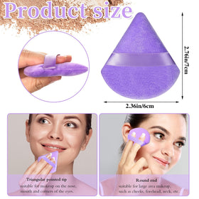 Close-up of Pimoys triangle side of makeup sponge