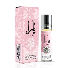 Close-up of Pink Blush EDP bottle with floral background