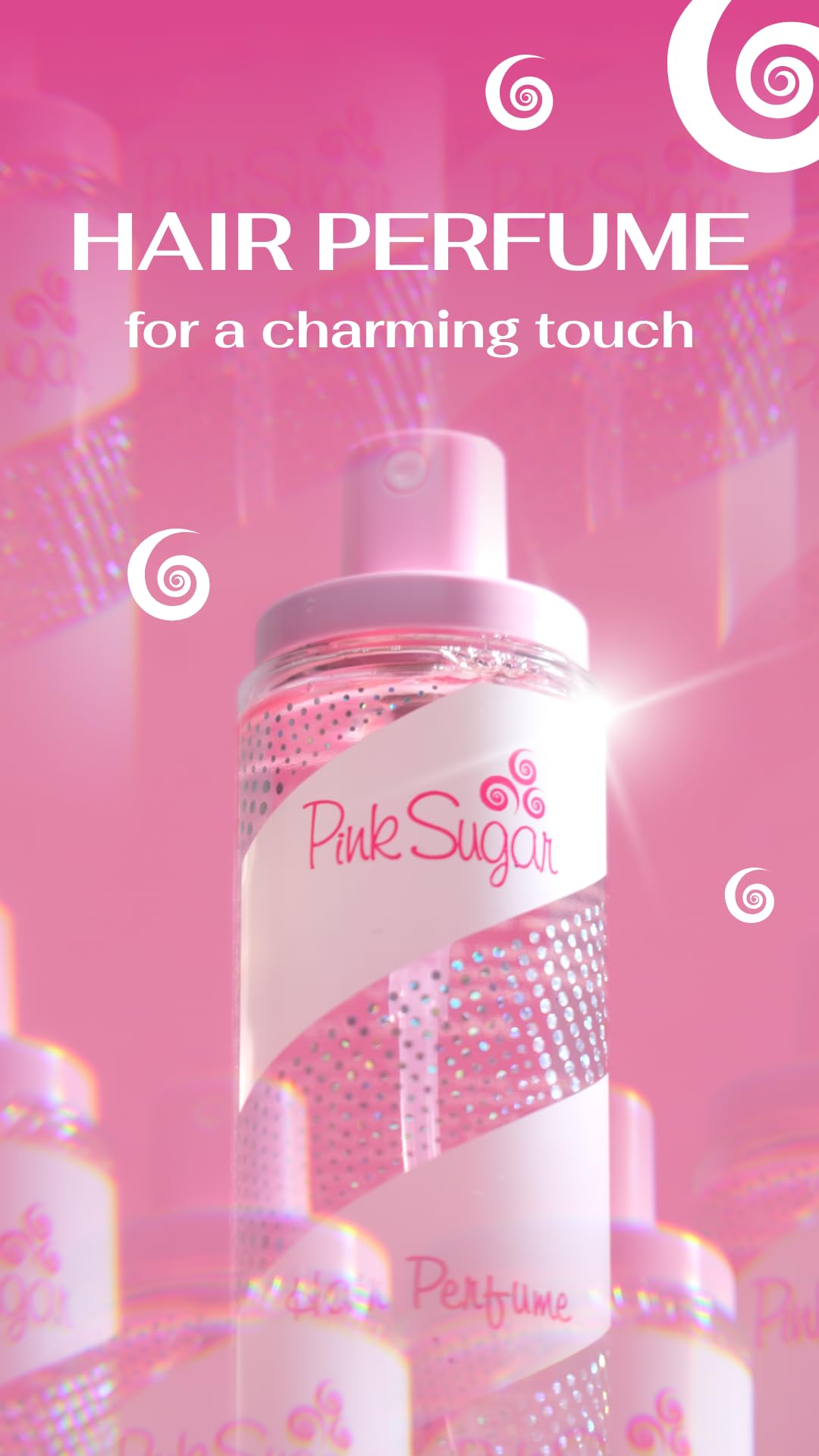 Close-up of Pink Sugar Hair Perfume nozzle