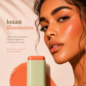 Close-up of Pixi Blush Stick texture on skin