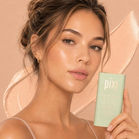 Close-up of Pixi Tinted Moisturizer Stick application