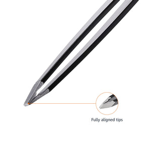 Close-up of pointed tweezers from Basics