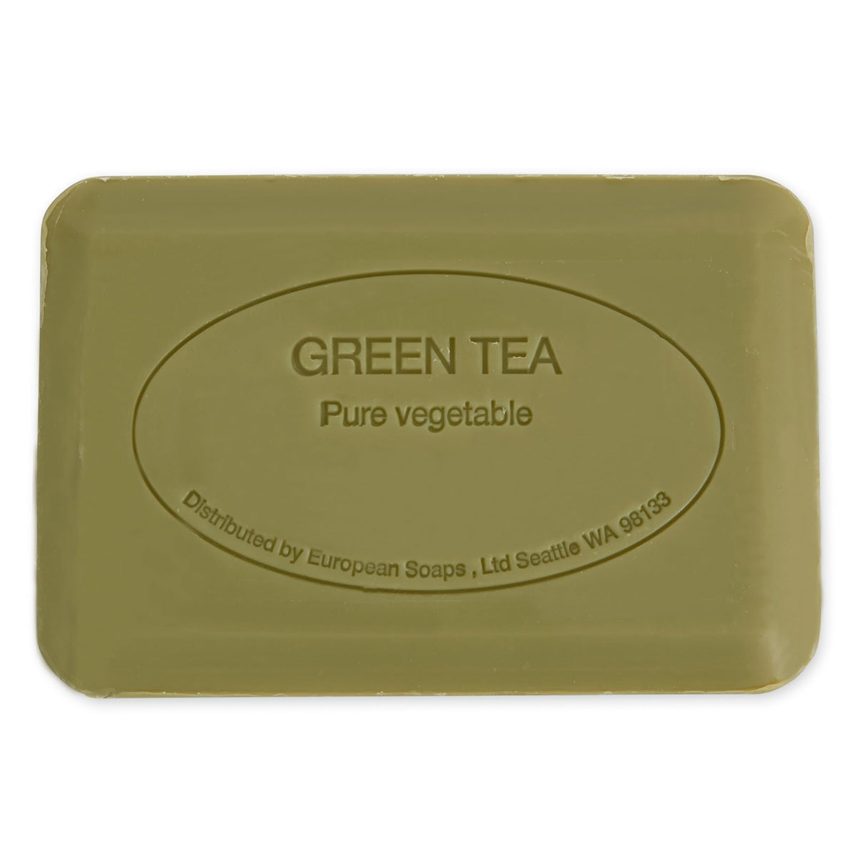Close-up of Pre de Provence Green Tea Soap Bar texture