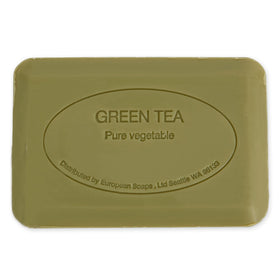 Close-up of Pre de Provence Green Tea Soap Bar texture