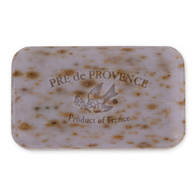 Close-up of Pre de Provence Lavender Soap showing texture