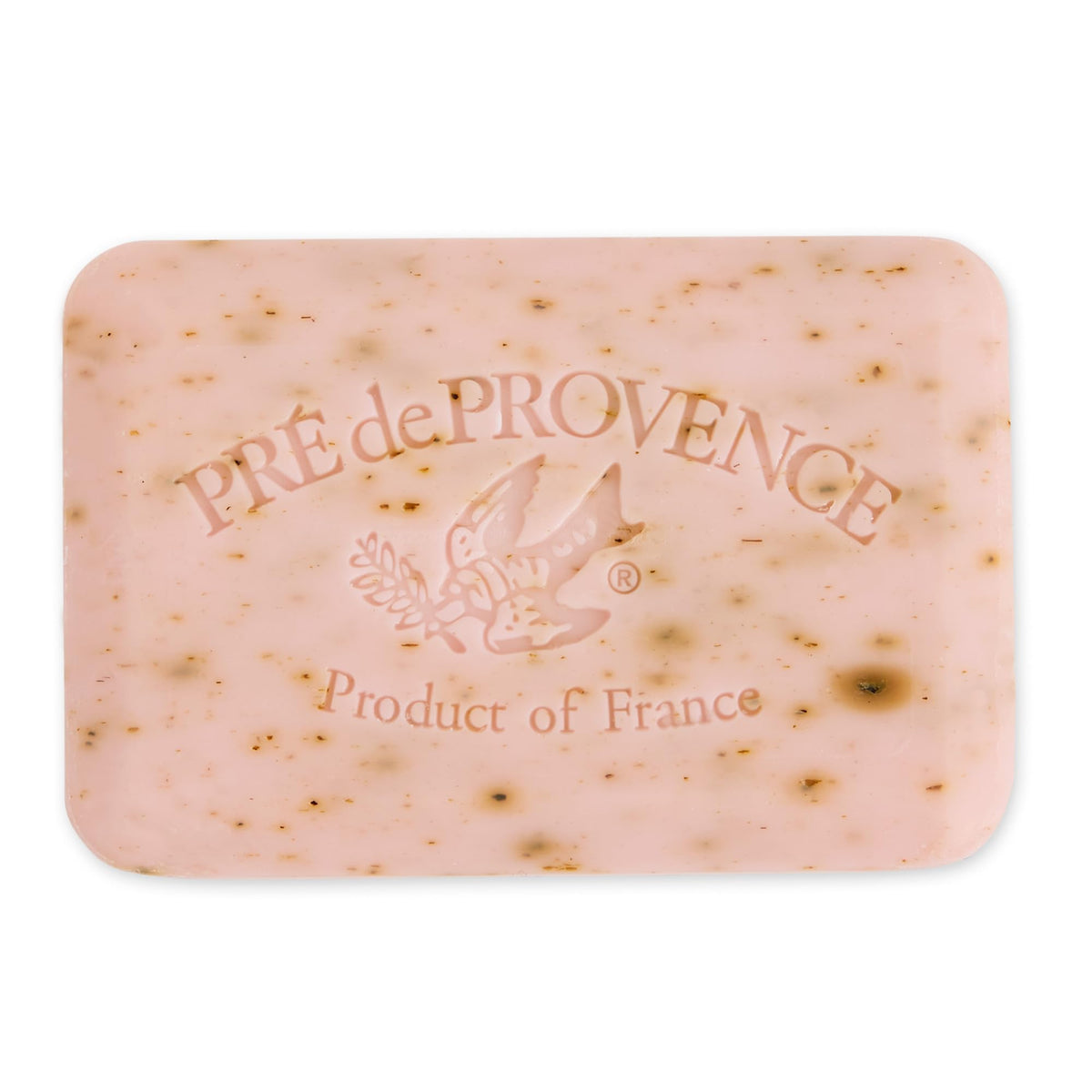 Close-up of Pre de Provence Rose Petal Soap texture