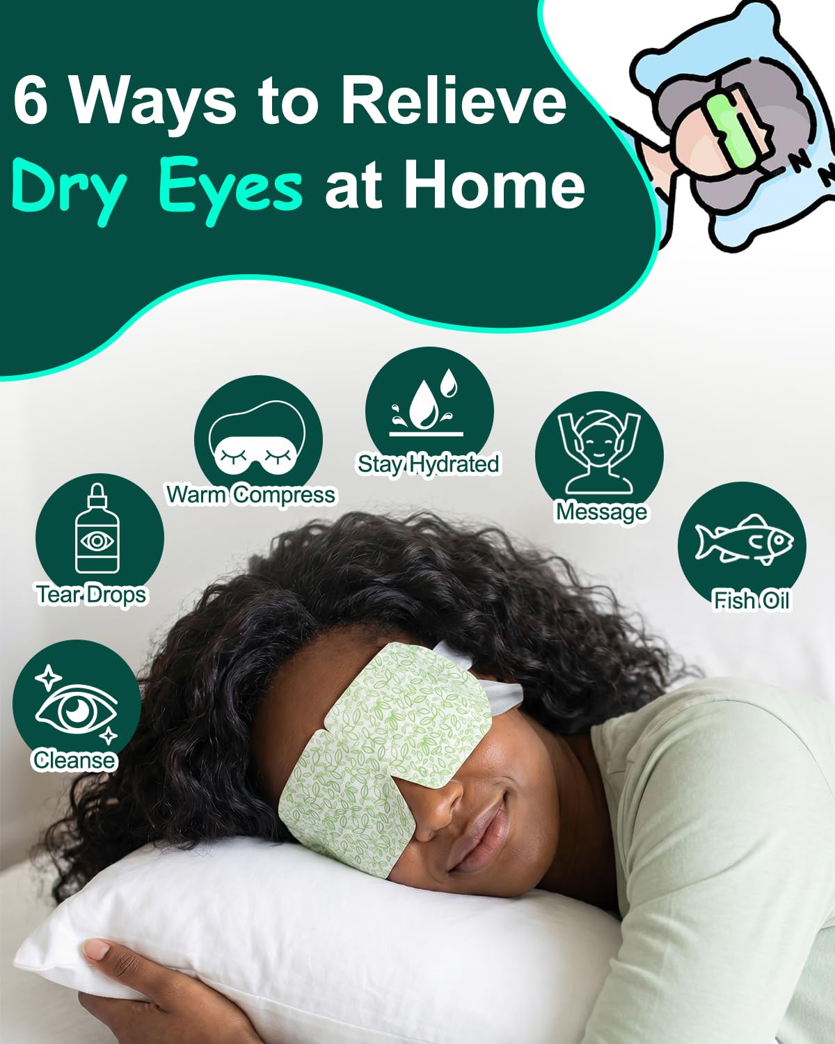 Close-up of ProCIV Steam Eye Mask fabric texture