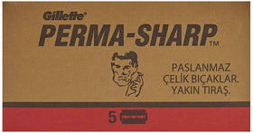 Close-up of Procter & Gamble Perma-Sharp Double Edge Razor Blade