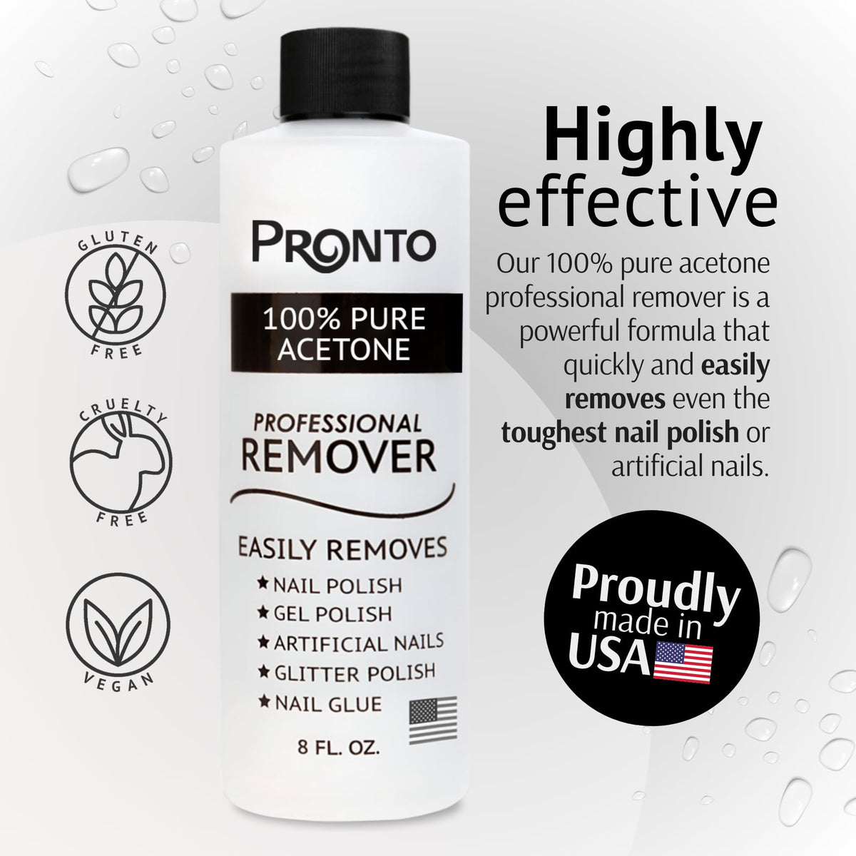 Close-up of Pronto Lint Free Nail Wipes