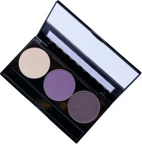 Close-up of Pure Ziva eyeshadow palette showing matte lavender violet shade