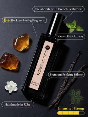Close-up of PUREAMOR Amber Vanilla spray nozzle