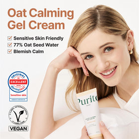 Close-up of PURITO Oat Calming Gel Cream texture