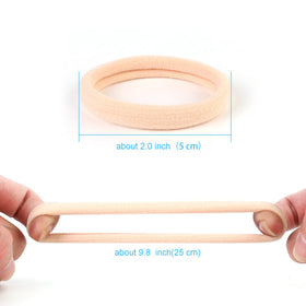 Close-up of Qarwayoc Blonde Hair Tie showing soft cotton material