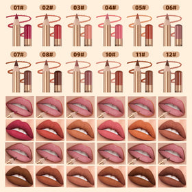 Close-up of QiBest lip liner pencil showing precision tip