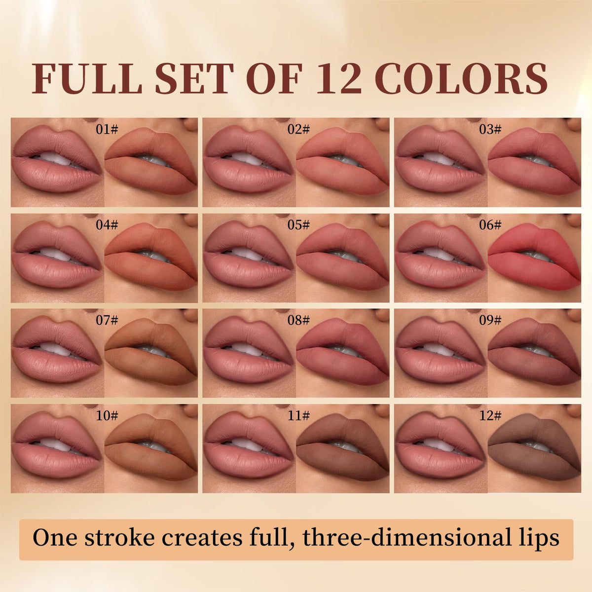 Close-up of QiBest lip liners showing fine tip design