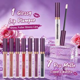 Close-up of QiBest lipsticks in various shades