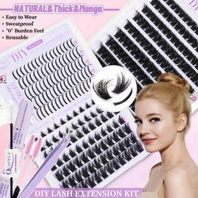 Close-up of QUAFFLY lash bond and seal included in kit
