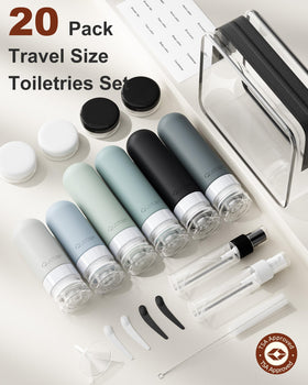 Close-up of Quatish silicone bottles in black