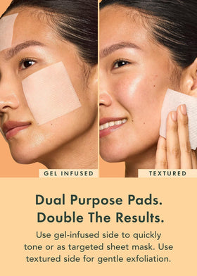 Close-up of Rael Miracle Clear Toner Pads gel-infused side