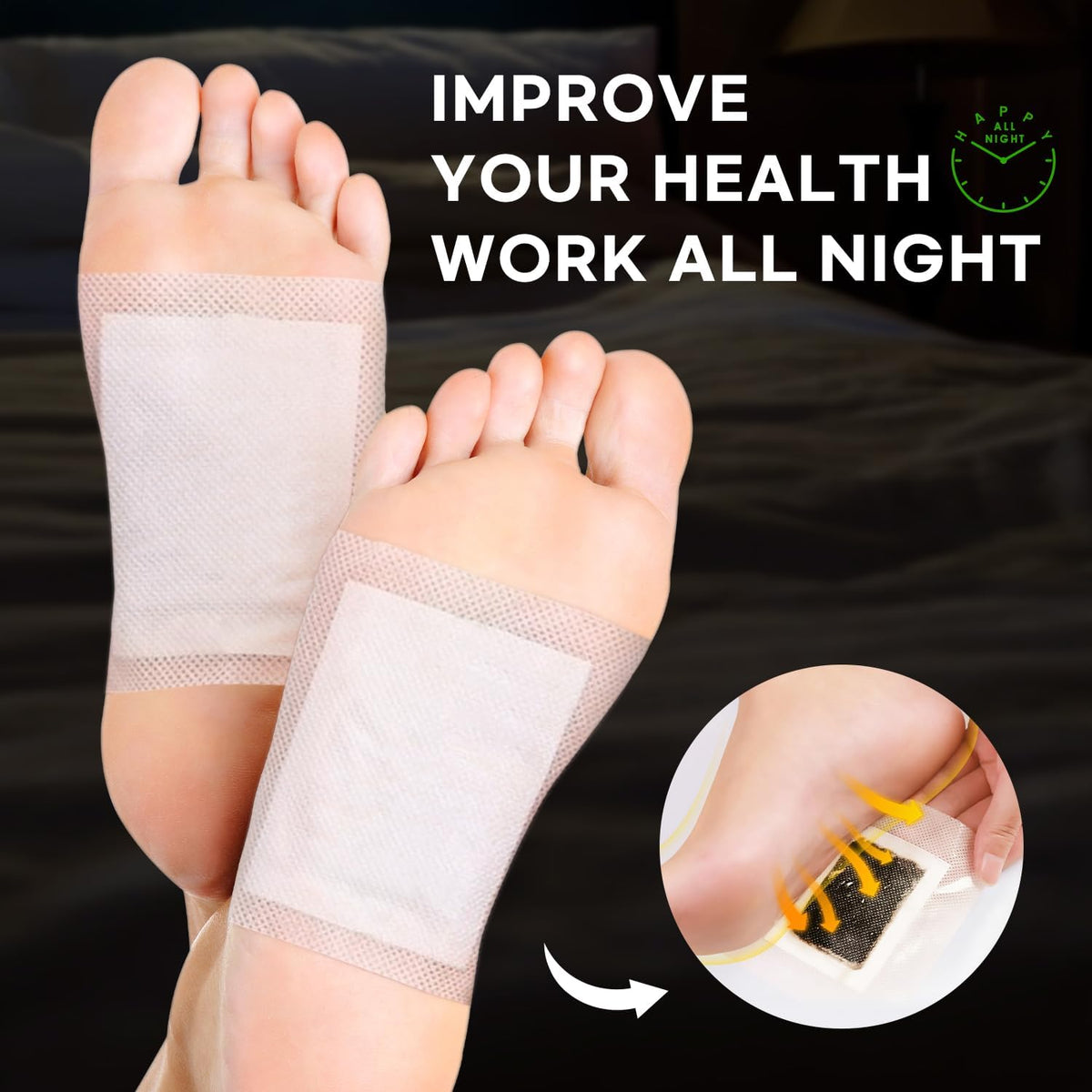 Close-up of Rantherm Deep Cleansing Foot Pads
