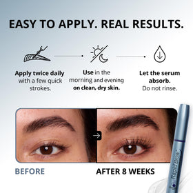 Close-up of RapidBrow Eyebrow Serum brush applicator