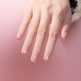 Close-up of RARJSM Dirty Rose Nude Gel Nail Polish texture