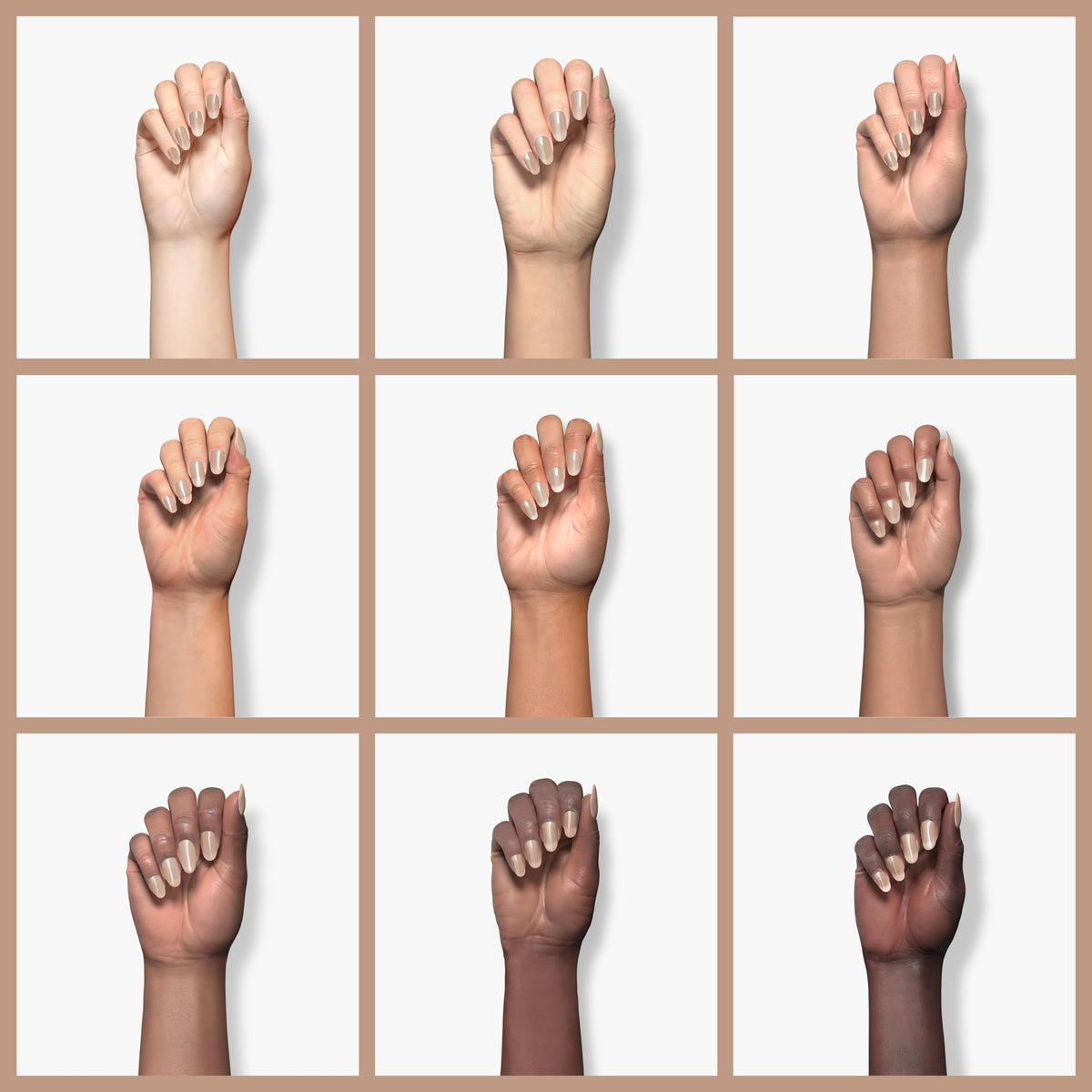 Close-up of RARJSM Nude Gel Nail Polish brush
