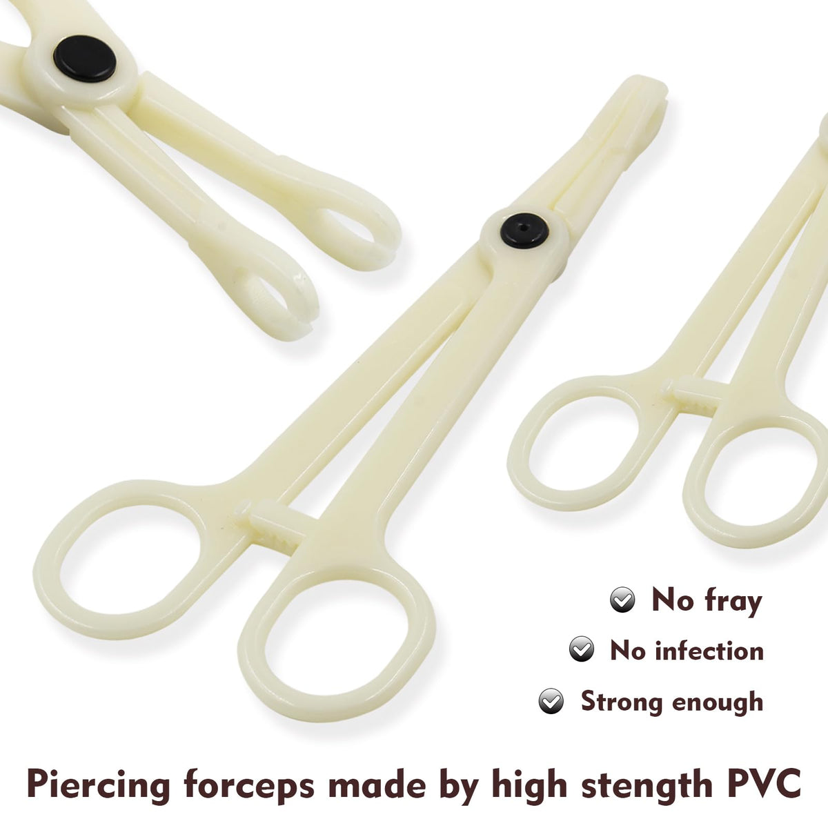 Close-up of Rayyl piercing needles in packaging