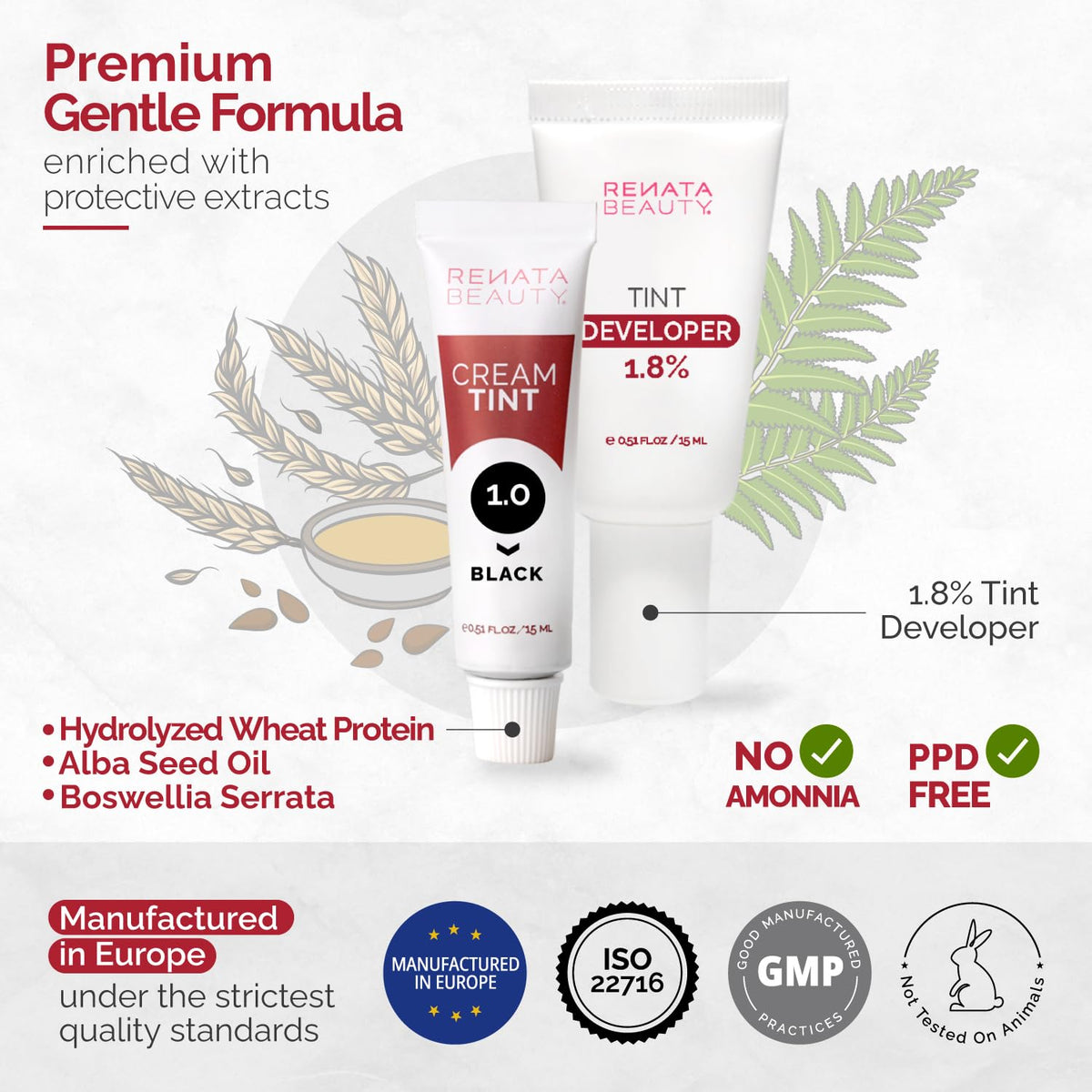 Close-up of RB RENATA BEAUTY hair dye cream