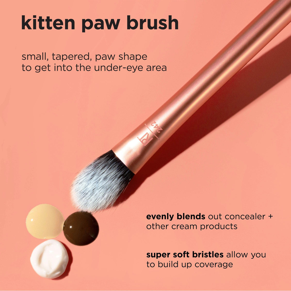 Close-up of Real Techniques Brightening Concealer Brush bristles