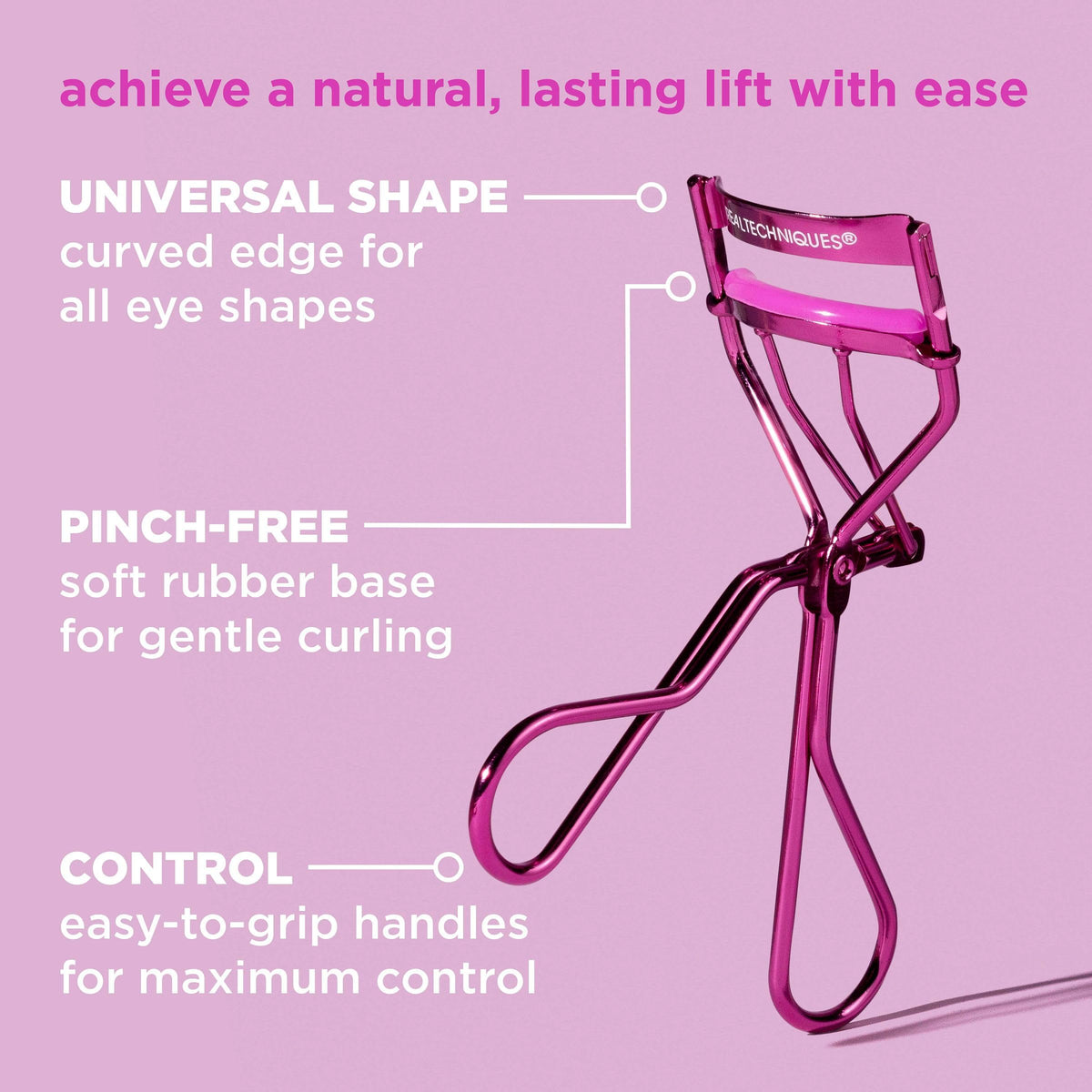Close-up of Real Techniques eyelash curler rubber pad
