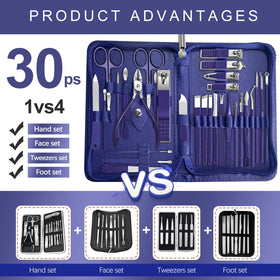 Close-up of RedFlow nail clippers and grooming tools