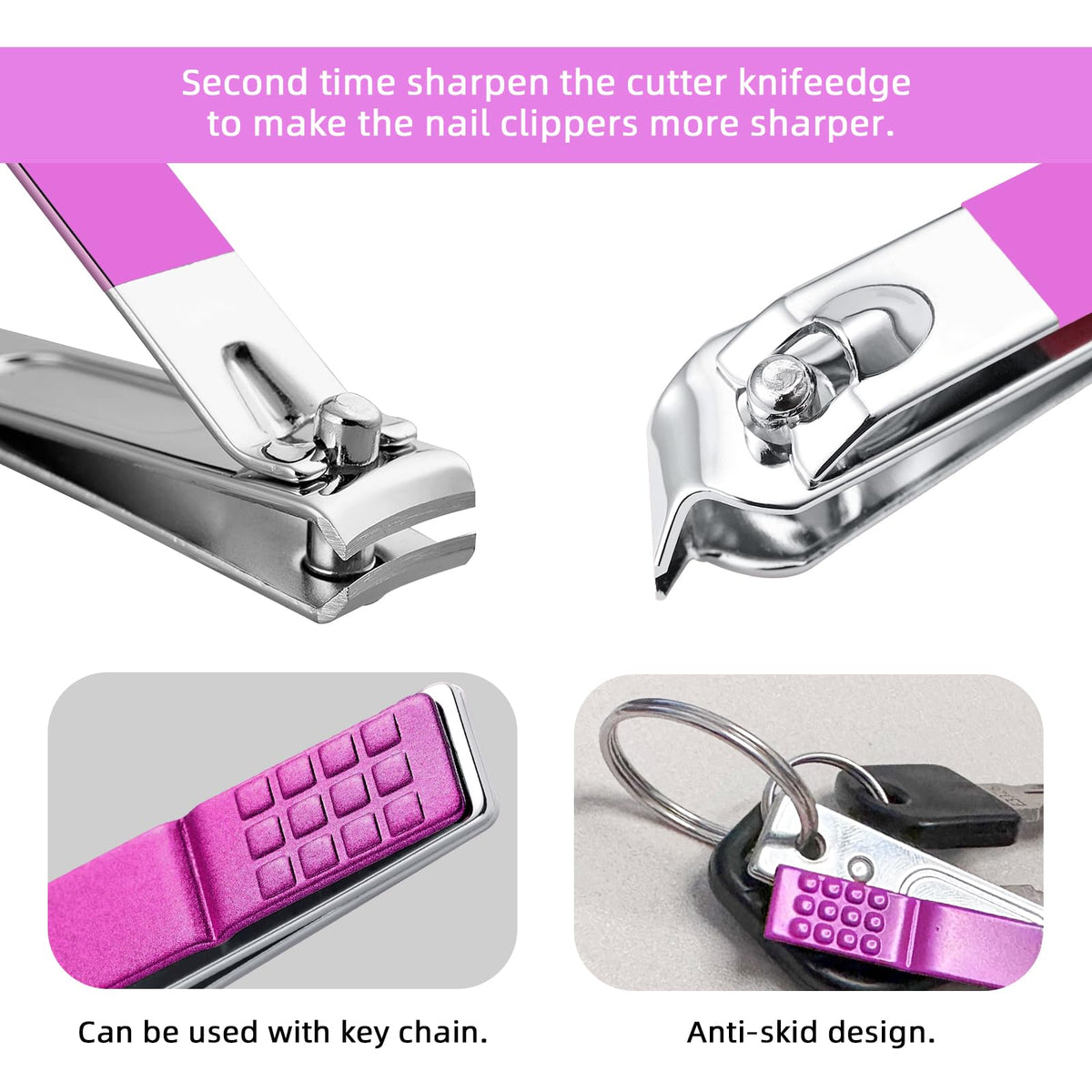 Close-up of RedFlow nail file and cleaner from manicure set