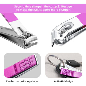 Close-up of RedFlow nail file and cleaner from manicure set