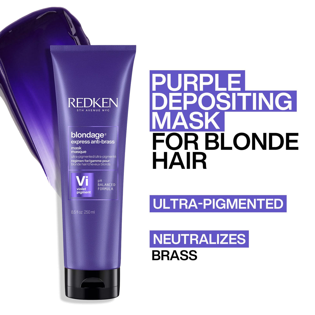 Close-up of Redken Blondage Express Anti-Brass Mask texture