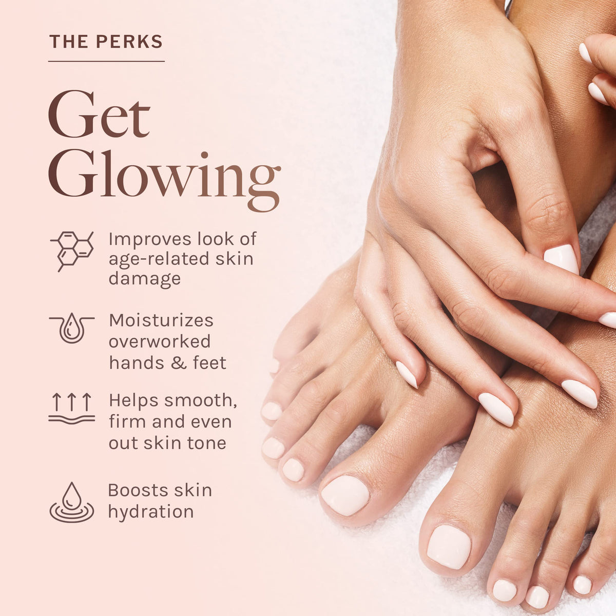 Close-up of Reserveage Nutrition Hydrating Hand & Foot Cream texture