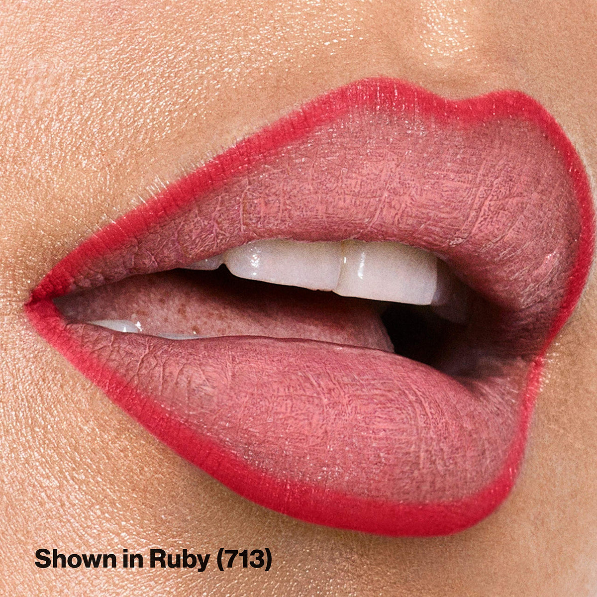 Close-up of REVLON ColorStay Lip Liner 713 Ruby tip
