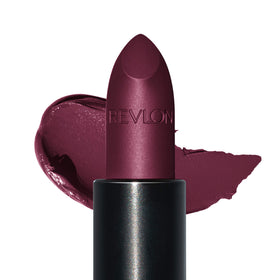 Close-up of REVLON lipstick bullet in Black Cherry