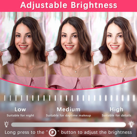 Close-up of ROLOVE Vanity Mirror with adjustable LED lights