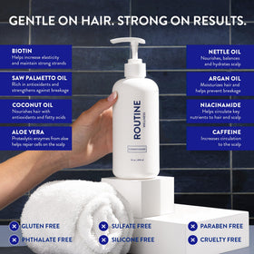 Close-up of Routine Wellness Anti-Thinning Deep Conditioner texture