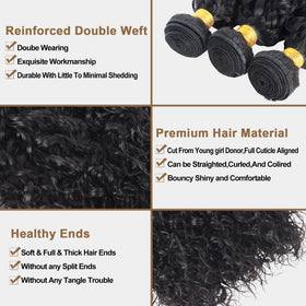 Close-up of ROYAL IMPRESSION Water Wave Human Hair texture