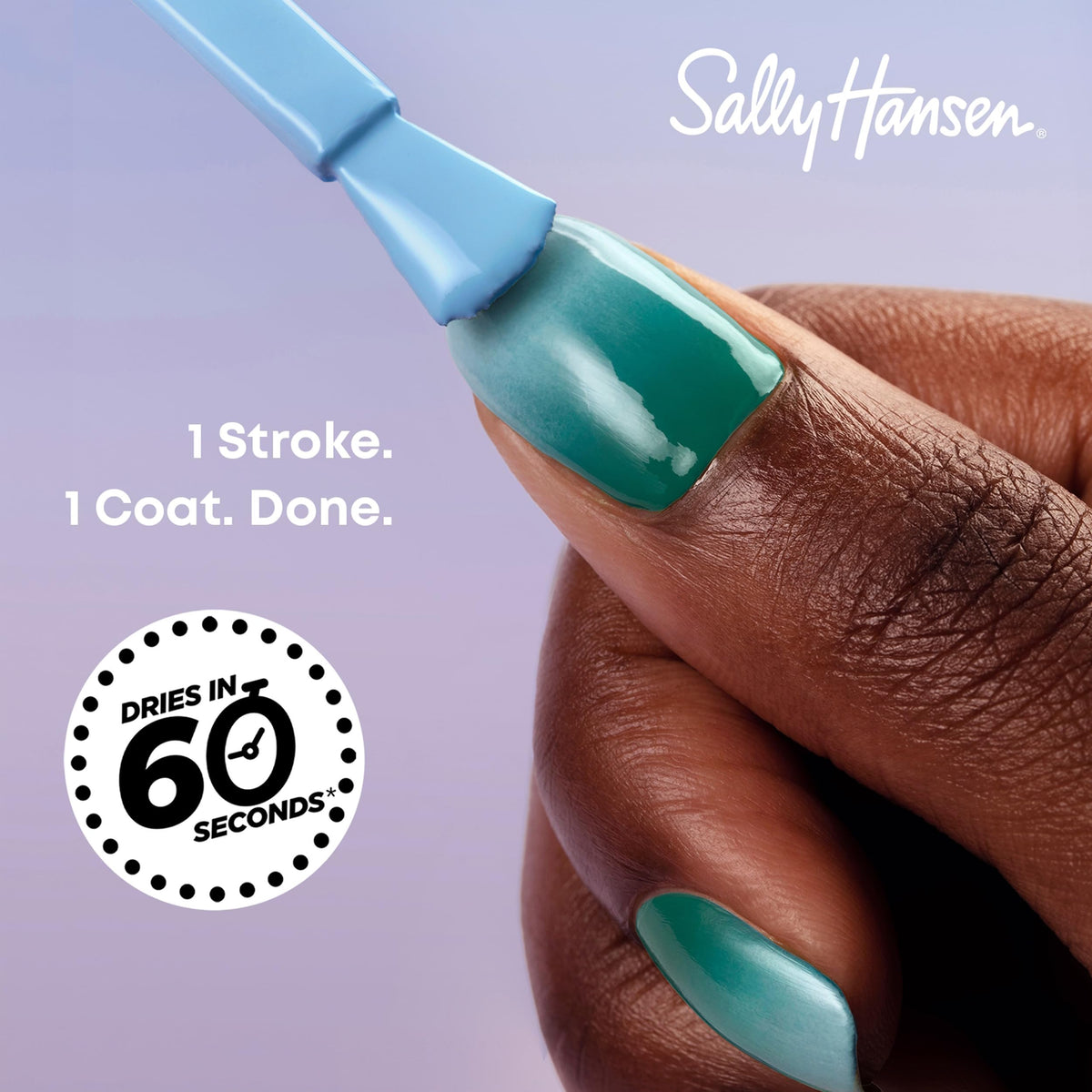 Close-up of Sally Hansen Insta-Dri Nail Polish glossy finish