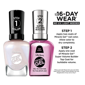 Close-up of Sally Hansen Miracle Gel Nail Polish bottle