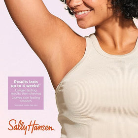 Close-up of Sally Hansen wax jar with ingredients list